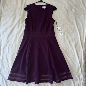 Calvin Klein dark purple dress new with tag